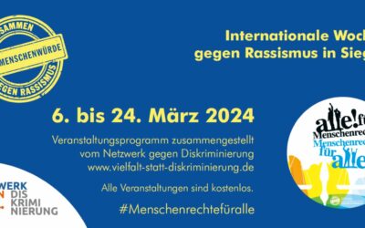 Internationale Wochen gegen Rassismus, vom 6. bis 24. März